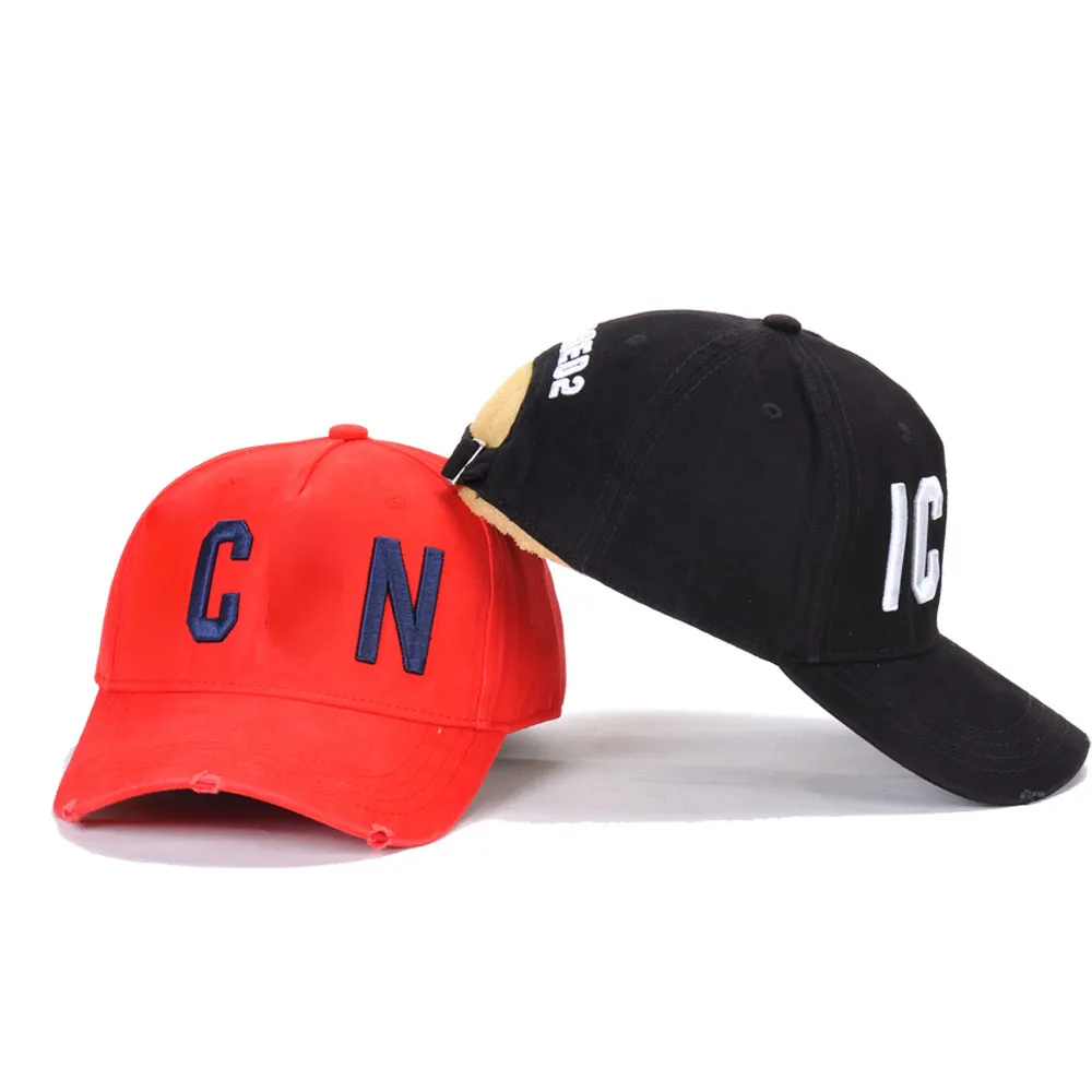 Chapéus de designer de moda Alto algodão unissex Caps de beisebol ajustáveis ​​Cap. Cap preto para homens