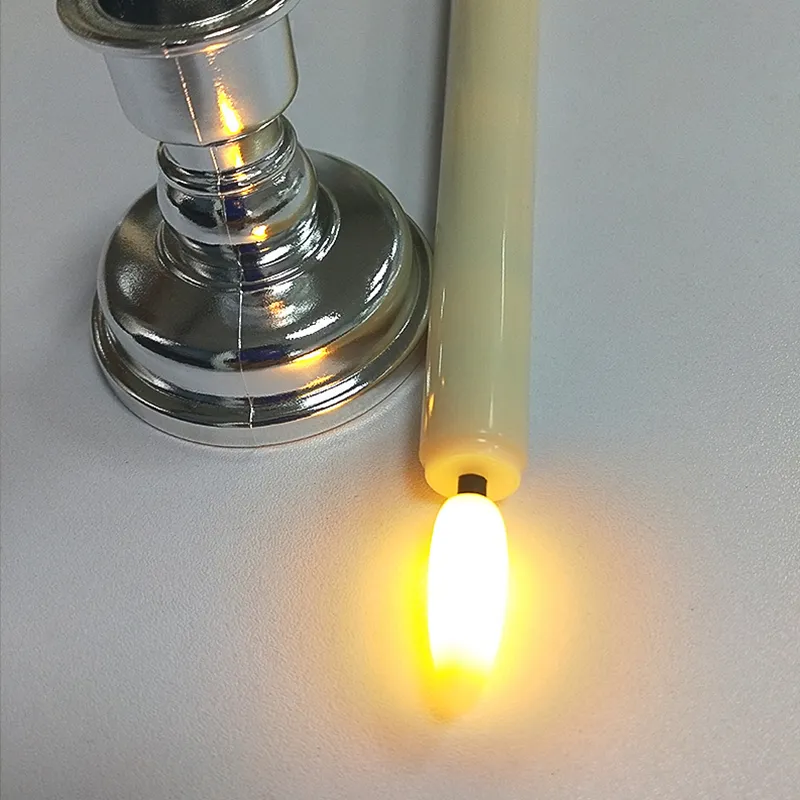 LED شمعة إلكترونية مع Timer Remote و Candlestick مزيفة شمعة وميض سنة عيد الميلاد زخرفة الجدول الشموع الشموع 220527