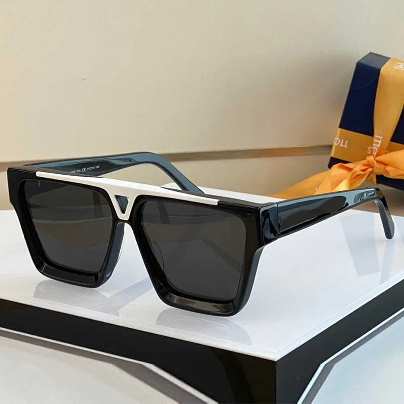 Designer Evidence Sunglasses Z1503W Mens Black or White acetate frame Beveled front Z1502E with letters engraved on the lens patte278G