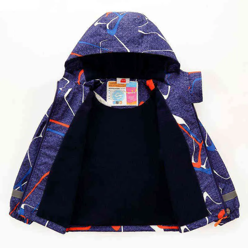 Kurtka z kapturem dziecięcego chłopcy dziewczęta wiatroodporne wodoodporne kurtki Runaway dla dzieci chłopcy podwójne pokład kurtki polarne J220718