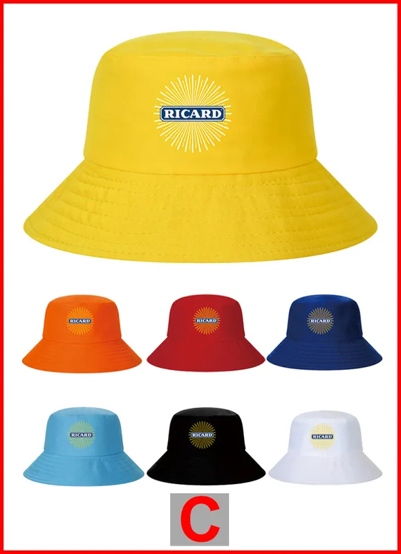 Mode Ricard Seau Chapeaux Hommes Femmes Coton En Plein Air Réversible Pêcheur Casquettes Plage De Pêche Chapeau Fille Garçon Chapeau Bob Panama Chapeau 220725