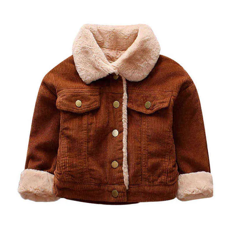 Baby Boys Girls Warm Jackets Winter Newborn Baby Casual Cotton Thick Velvet Jackets For Boys Girls Baby Clothes Outerwear J220718