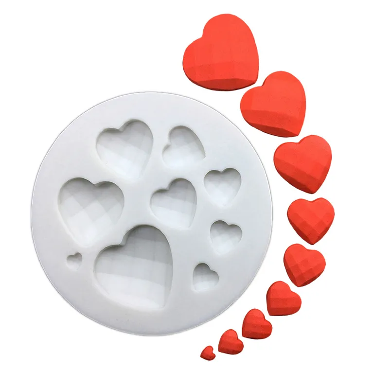 Labio corazón amor formas molde de silicona galleta de azúcar cupcake chocolate molde para hornear fondant pastel decoración herramientas 220815