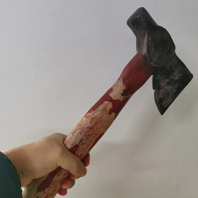 Autres fournitures de fête d'événement DIY Bloody Ax Hatchet Movie Prop Handheld PU Jason 220823