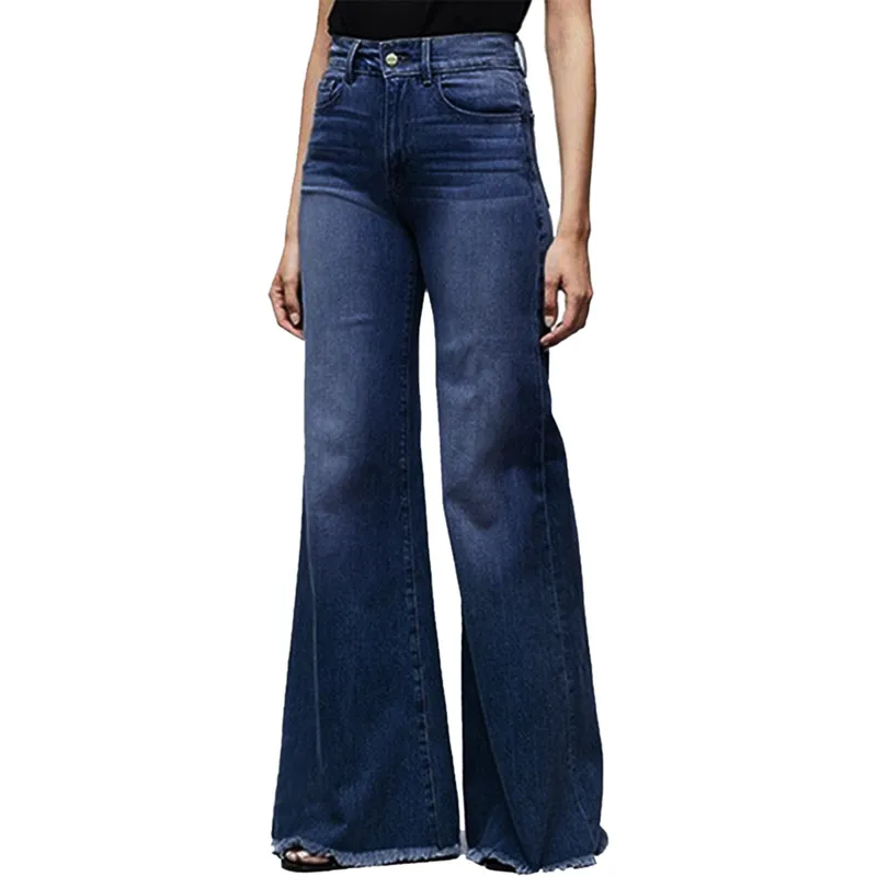 High taille wide been jeans merk vrouwen vriendje jeans denim munny dames vintage flare jeans plus maat 4xl pant 220701