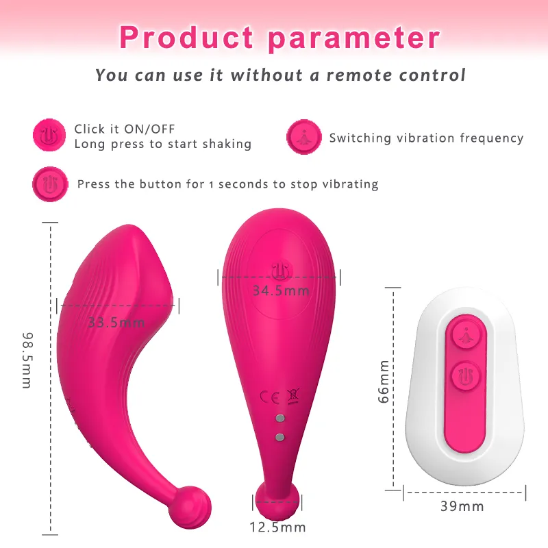 Vibromasseur portable 10 vitesses télécommande invisible culotte vibrante stimulateur clitoridien anal jouets sexy pour les femmes boutique