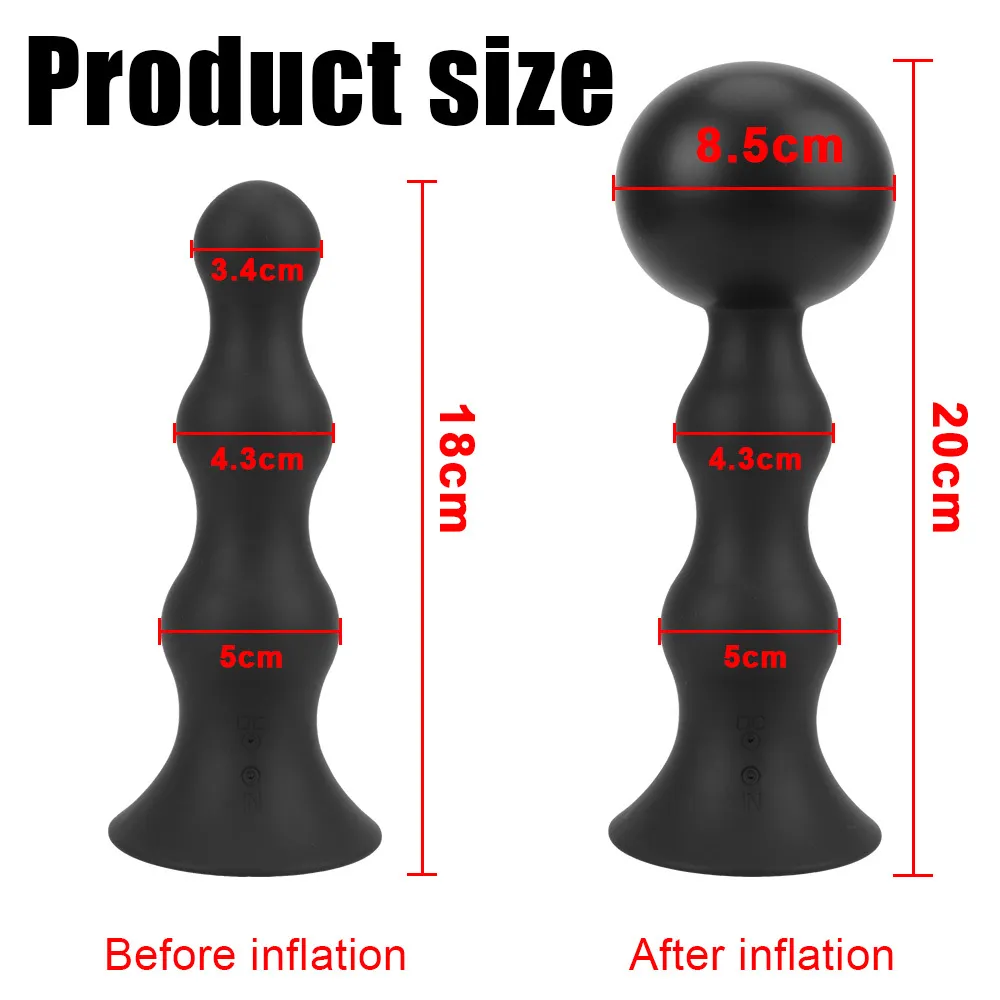 Automatic Inflatable Butt Plug Anal Beads Vaginal Dilator Vibrators For Women Dildos Men Prostate Massager Erotic Toys sexy Shop