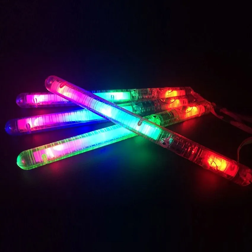 Multi Colours Decoration Szybki Flash LED z liną świąteczną przyjęciem na przyjęcie świąteczne oświetlenie różdżka Glow Sticks C0809G02339Y