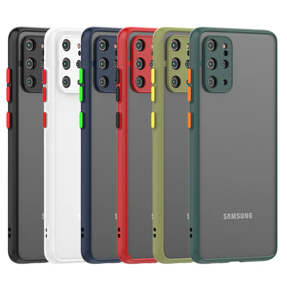 Защита телефона для линзы для камеры для Samsung Galaxy S20 S10 плюс A72 A52 A42 A32 M30S M30 M30 MTE MATTE Back Cover Tpu Bumper