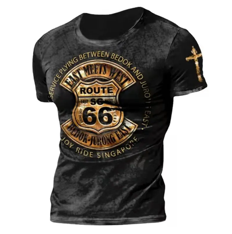 Vintage T Shirts for Men 3D Print American Tops Short Sleeve Oversized Hip Hop O Neck Cotton T Shirts Clothing Camiseta 6XL 220618