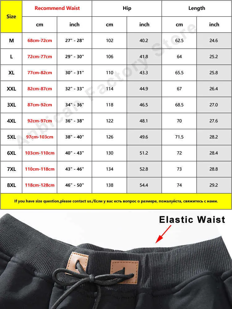 Summer zip pockets sweatshorts men breathable cotton workout baggy shorts men casual short plus size 8xl