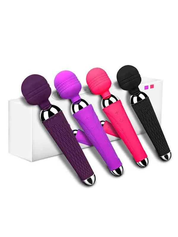 NXY Vibrators Feminino Vibrador Masturbador 16 Velocidades USB Recarregvel SEM FIO Silicone AV Varinha Massageador 0406