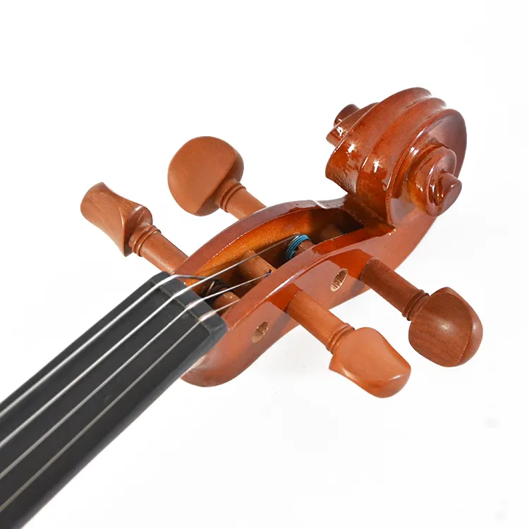 Wysokiej klasy ręcznie robione skrzypce na skrzypce z litego drewna skrzypce na skrzypce 4/4 czarne skrzypce z pełnym zestawem akcesoriów
