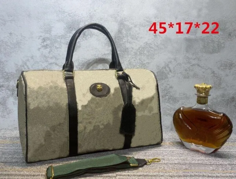 Duffle bag Classic 45 50 55 Travel luggage handbag leather crossbody totes shoulder Bags mens womens handbags2610