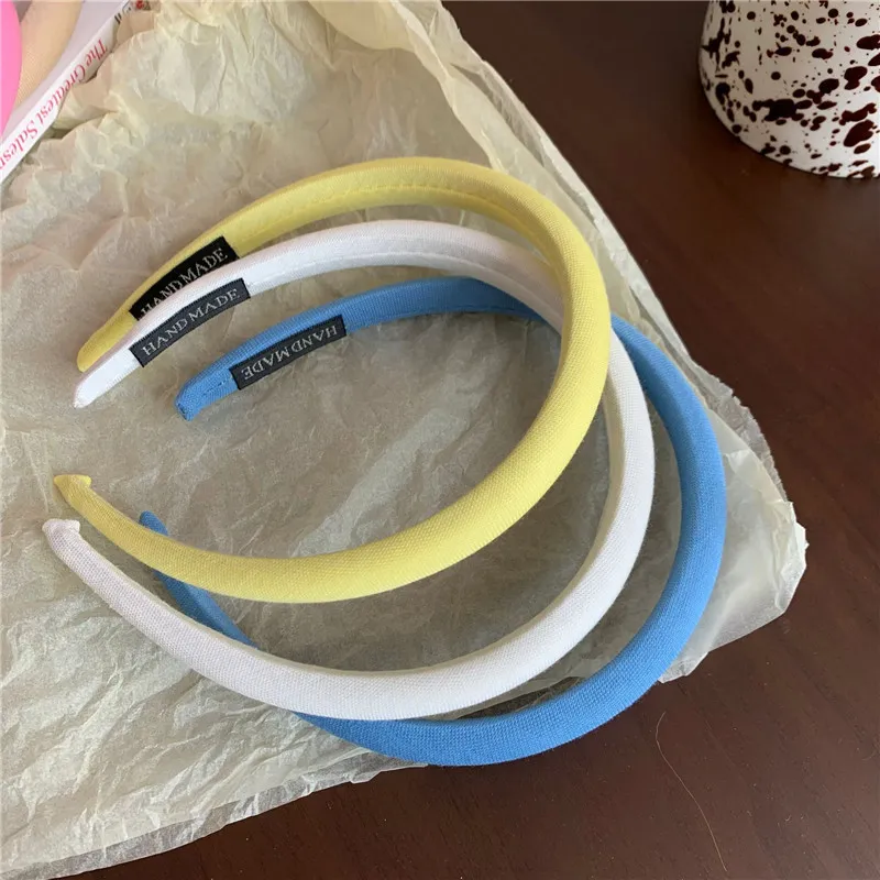 Sweet candy color fine sponge hair hoop girl is Korean version of new French ornaments headbands for women designer accessories 0615