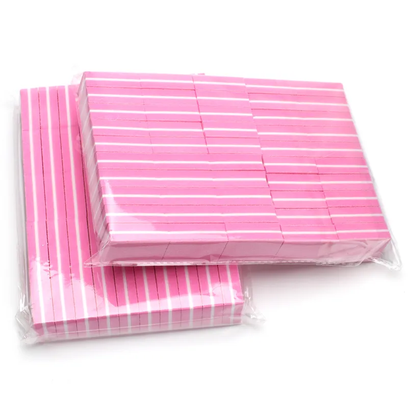 Mini Nagelfeile Nagelpufferblöcke Pink Schwamm Nagelpolierabschleitpuffer Tragbare kleine Dateien Schleifpapier Maniküre Tools 22384123