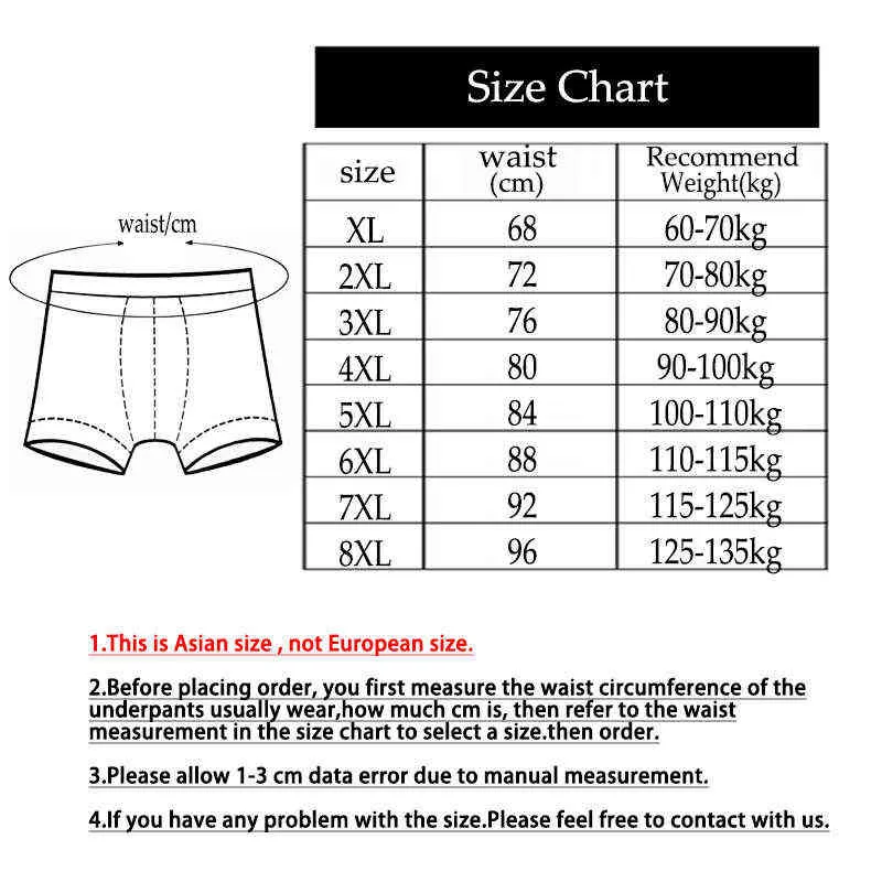 8xl-xl modal plus size size de tamanho grande cuecas resumos de cuecas shorts masculino conforto t220817