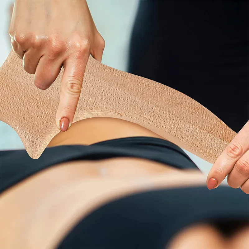 Hout Massage Tool Lymfedrainage Massager Anti Cellulite Fascia Massage Roller Voor Full Body Spierpijn Relief 220426