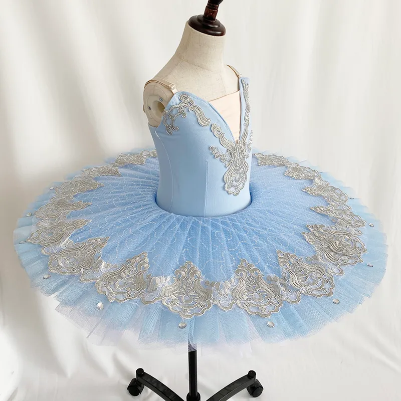 Professionelles Ballettkostüm, klassisches Ballerina-Ballett-Tutu für Kinder, Kinder, Mädchen, Erwachsene, Prinzessin, Pfannkuchen-Tutu, Tanz-Ballettkleid, Mädchen 27559656