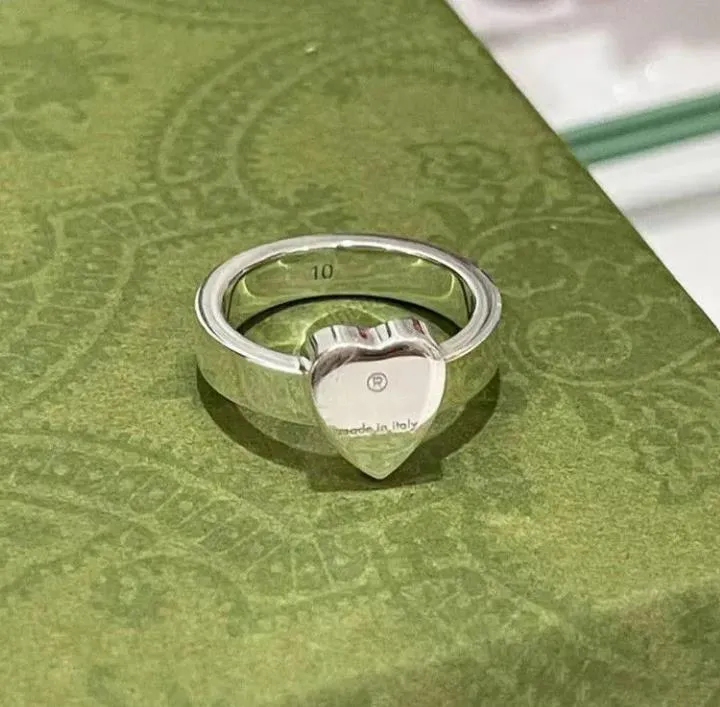 Anéis de banda letra G homme moda homens mulher diamante moissanite engagementcci embalagem original 925 prata amor coração design amor 282d