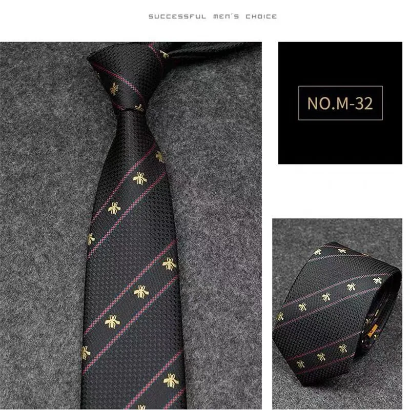 22SS marka erkekleri% 100 ipek jacquard klasik dokuma el yapımı kravat erkekler için düğün ve iş boyun kravat 88186u