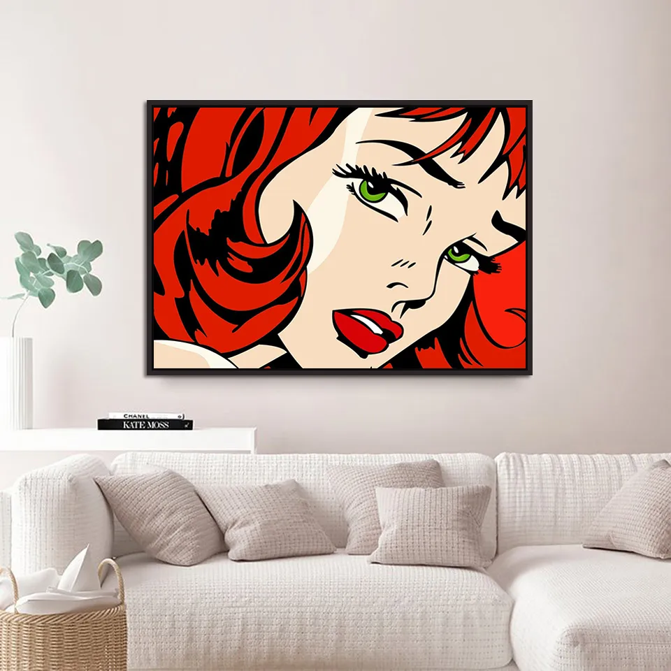 Pop Art Roy Lichtenstein Kunstwerk Poster Leinwand Kunst Gemälde abstrakte Wandkunst Bilder für Wohnzimmer Flur Wand Home Decor7592338