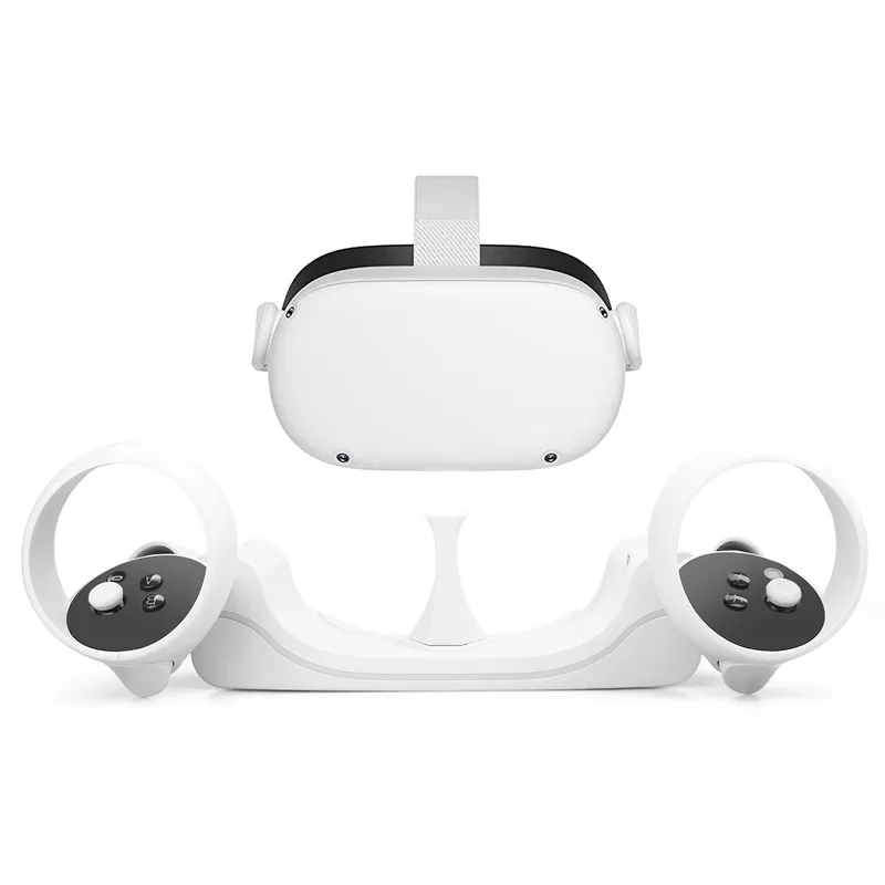 Estación de soporte de base de cargador magnético USB para auriculares Oculus Quest 2 VR soporte de carga rápida Set 2 accesorios 220509