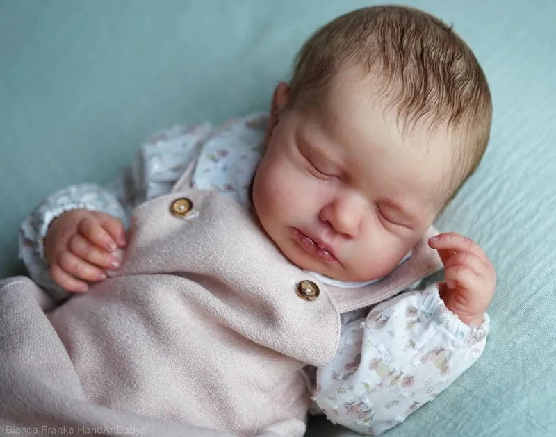 NPK 20 cali Reborn Doll Kit Loulou Limited Edition Likfelelike Soft Touch Frech Color Zestaw 220707