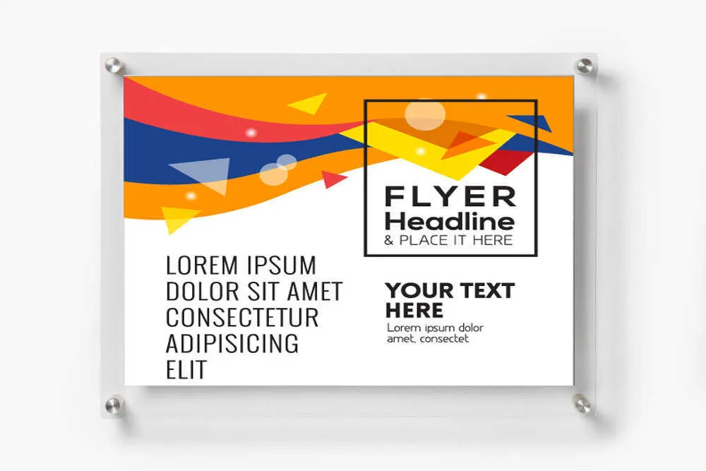 10 pack 5x7 inches väggmonterade akryl plexiglas affischramar fotoram bildram Litteratur display vägg reklam