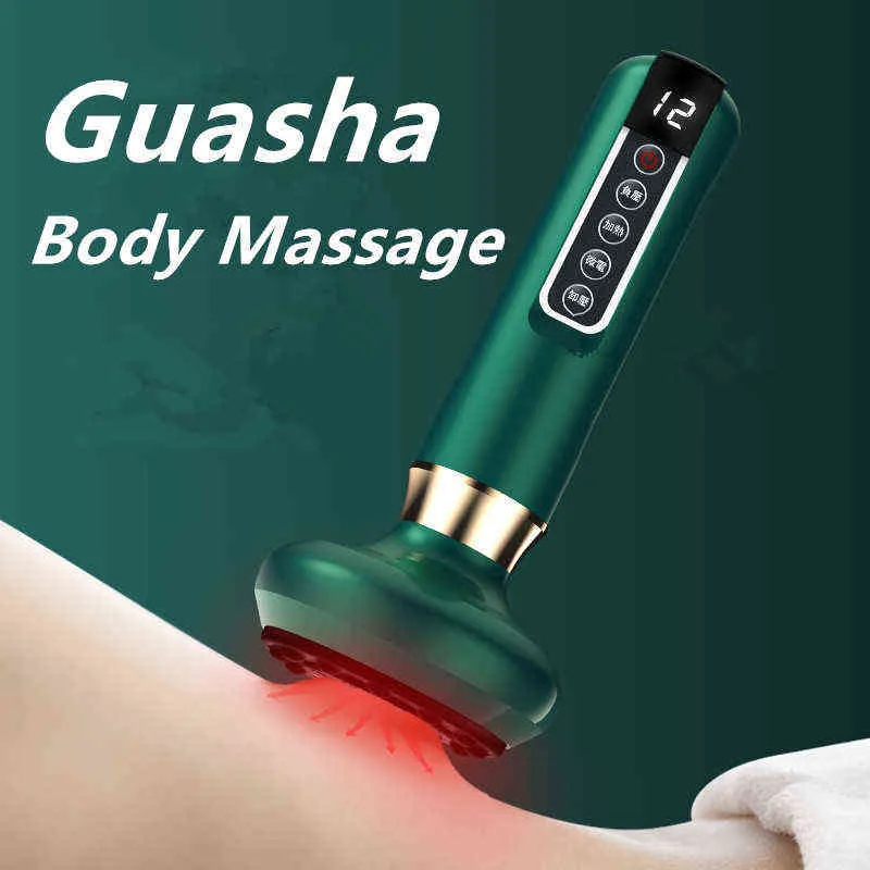 Guasha-Massagegerät für Körper, elektrischer Muskelstimulator, Rücken, Fuß, elektrischer Nacken und 220602