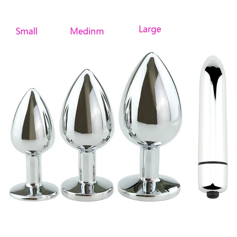 stainless steel anal plug Crystal Jewelry Round Butt Plug Stimulator Sex Toys Dildo Anal Plug For Adult Game 220412
