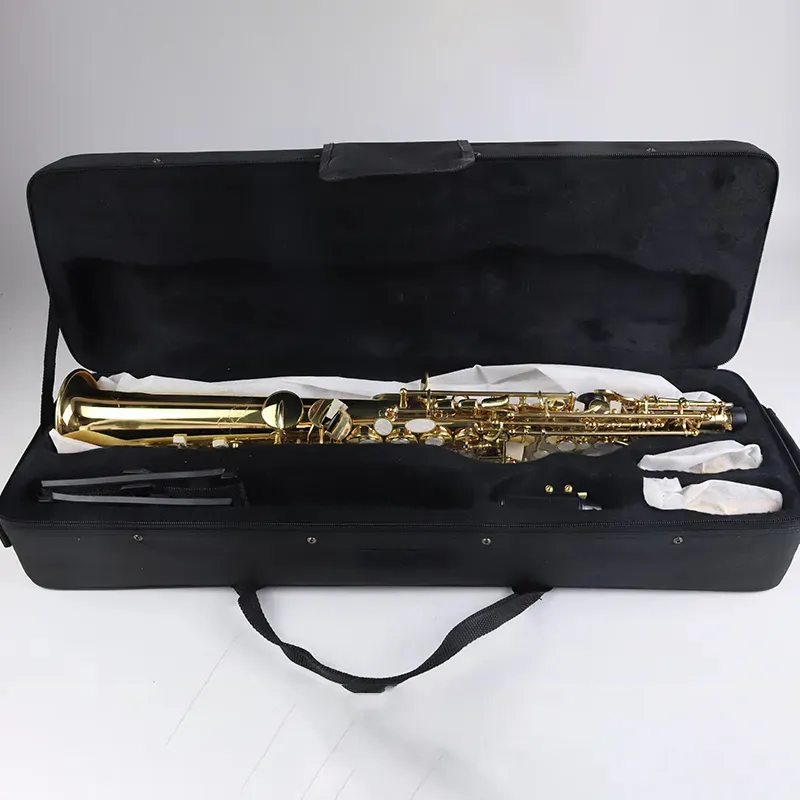 Nouveau saxophone haut de gamme professionnel en Sib doré bouton de coque blanche haut de gamme instrument de jeu SAX de qualité professionnelle