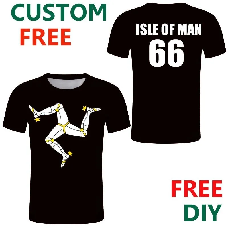 Isle of Man DIY number team t shirt Motorcycle male T Shirt quick drying cool casual tee 220616