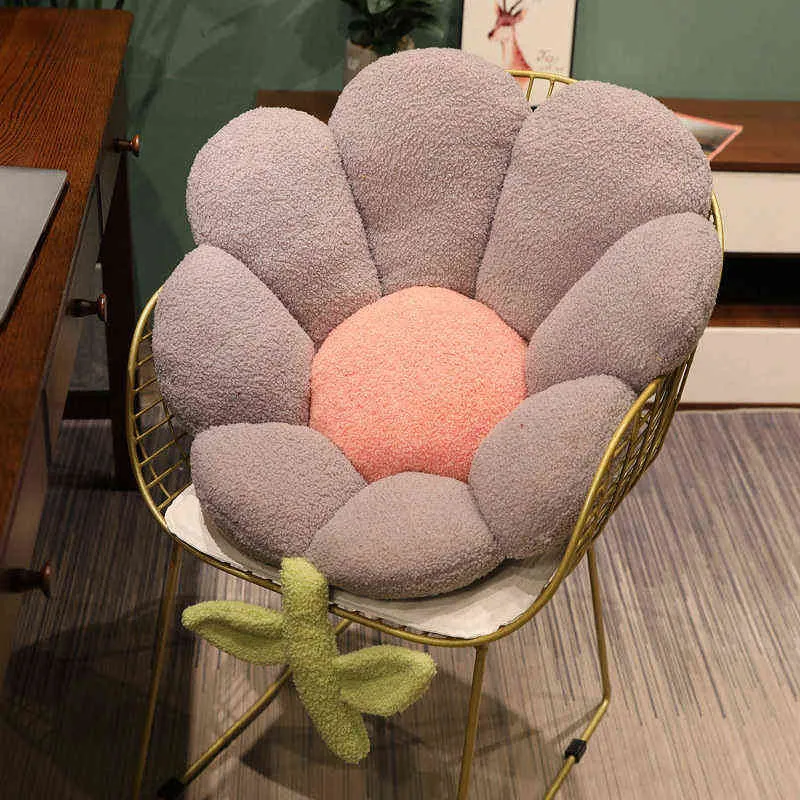 cmソフトフローラルぬいぐるみマット塗りつぶし植物花布団美しい人形の床椅子バック装飾J220704