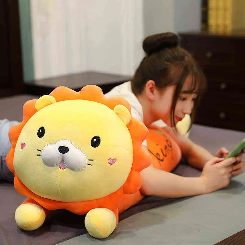 ПК CM Beautiful Lion Plush Toys Kawaii, наполненные мягкими животными, мультяшные куклы для детей, девочки, день рождения рождественские подарки J220704
