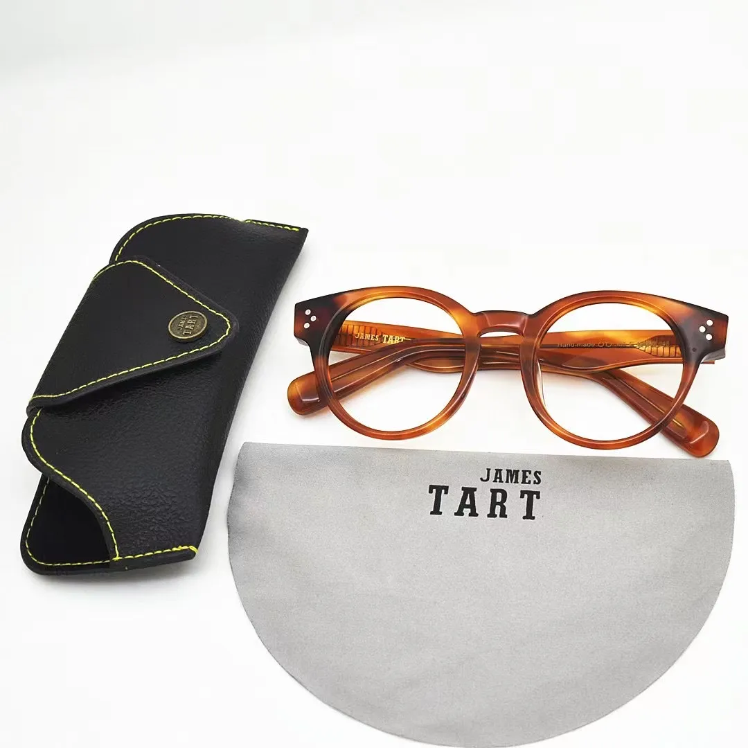 James Tart 305 lunettes optiques pour la plaque de lentille légère anti-bleue de style rétro unisexe