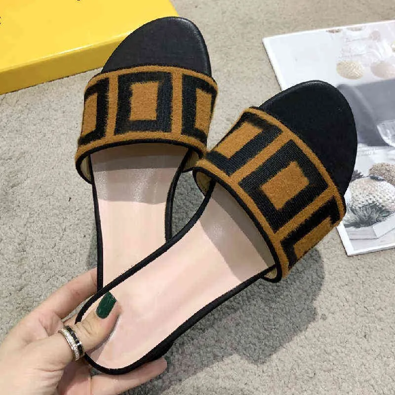 Women Shoes Summer Female Concise Slippers Fashion Femme Chaussure Casual Peep Toe Flats Ladies New Black Slides Outdoor Y220421