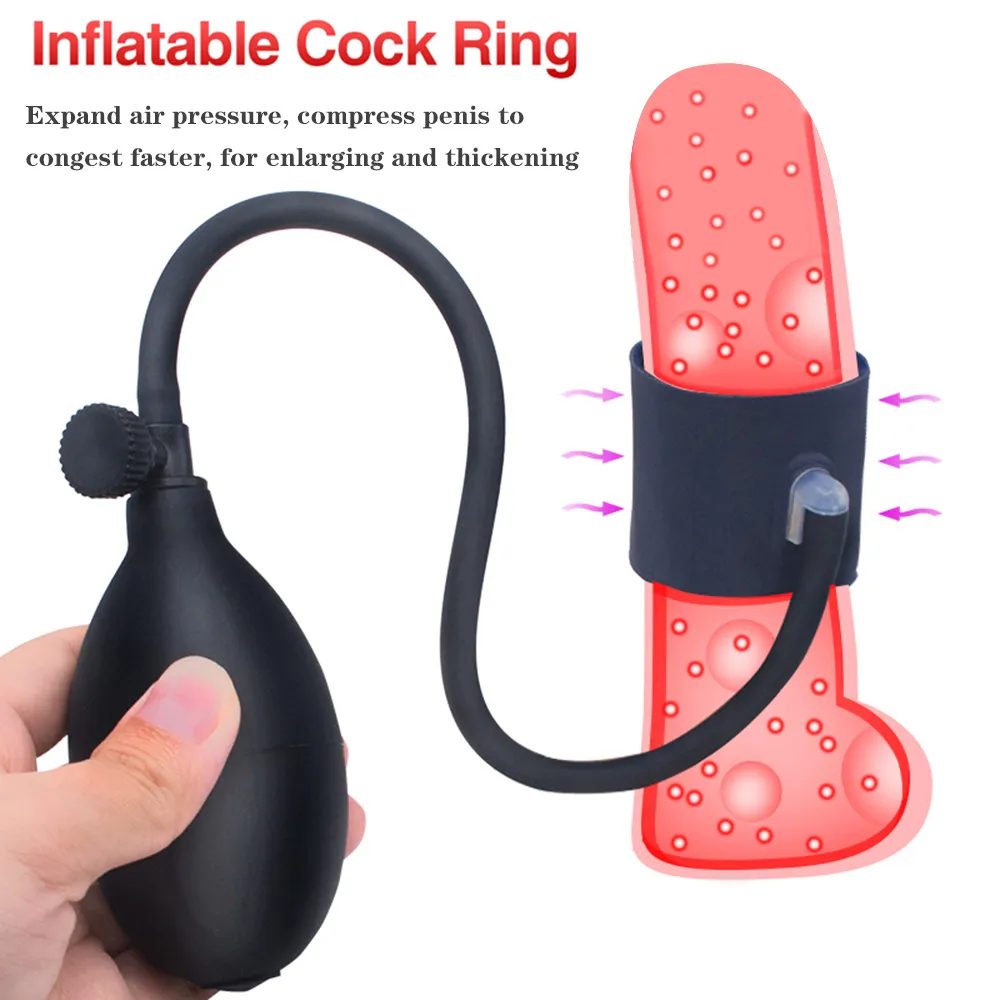 Jouets sexy gonflables pour adultes pour hommes, manchon de pénis, agrandissement de la bite, masseur, pompe d'extension, jouet, ceinture de chasteté