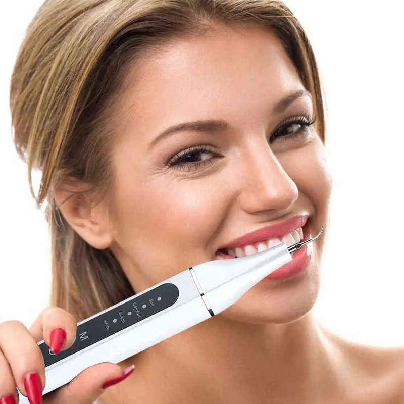 Détartreur dentaire électrique Portable, détartreur dentaire ultrasonique, taches de fumée, Plaque de tartre, dents blanches, 220513