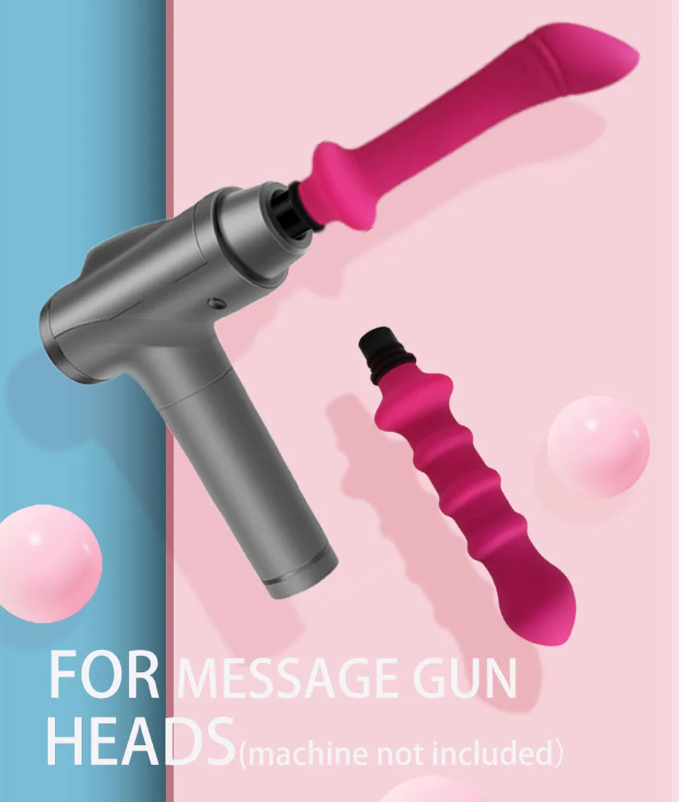 Masturbator Fascia Gun Adapter Bijlagen Massagekop naar siliconen Dildo sexy speelgoed voor vrouwen Vibrators Penis