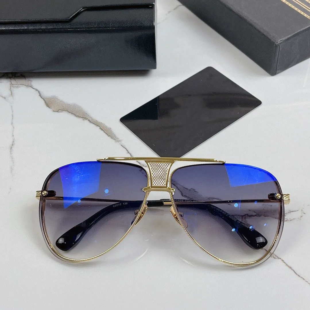 Een dita decennium twee top originele ontwerpers van hoge kwaliteit designer zonnebril voor mannen beroemde modieuze klassieke Retro Luxury Brand -bril FAS299I
