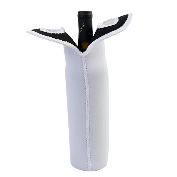 Borsa a manica isolata con copertura bottiglia in neoprene Isolante Koozies estivo fai da te 330ml Porta bottiglia di birra con cerniera con apribottiglie C0414