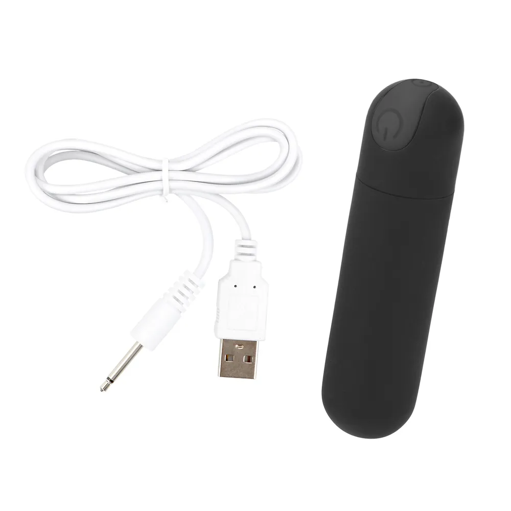 Mini vibratore a pallottola a 10 velocità USB ricaricabile G-spot Massaggiatore Potente design delle dita Forti vibrazioni Giocattoli sexy adulti le donne