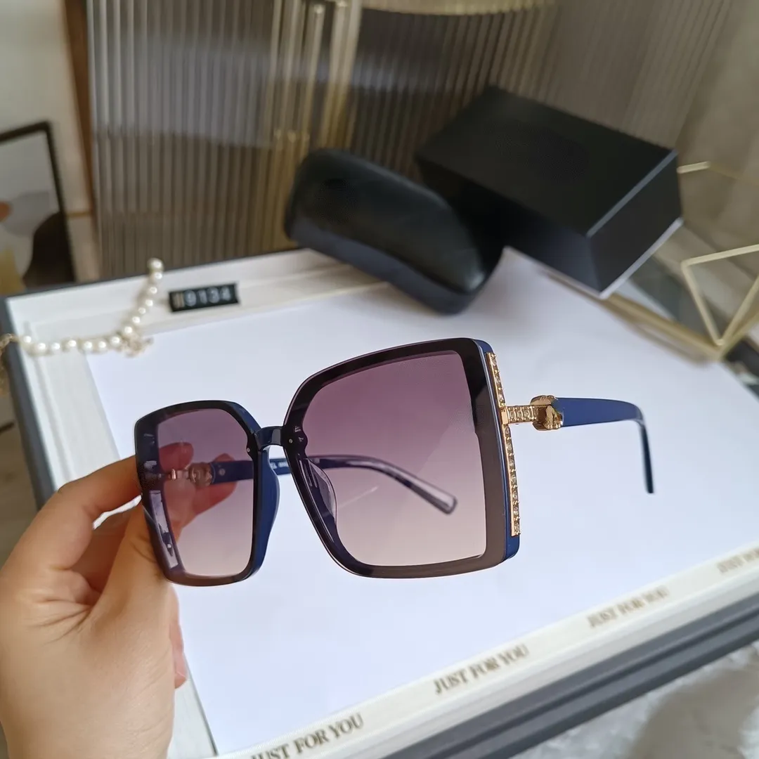 Nouvelle tendance C lettre lunettes de soleil en Nylon haute définition lentille hommes et femmes mode personnalité lunettes de soleil 9134