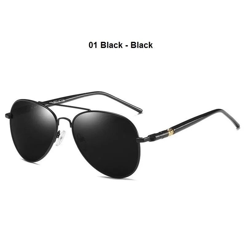 Okulary przeciwsłoneczne klasyczne spolaryzowane mężczyźni prowadzący pilotażowe okulary przeciwsłoneczne projektant marki męski czarny czarny dla mężczyzn kobiety UV400282W