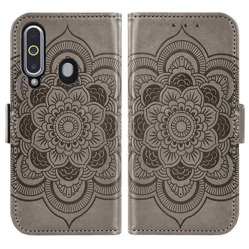 Plånbokfodral för Samsung Galaxy A8S A70S A50S A30S A20S A21S A10S FUNDAS CAPA MAGNET CARD POCKA LANYARD PURSE STAND FLUP COVER