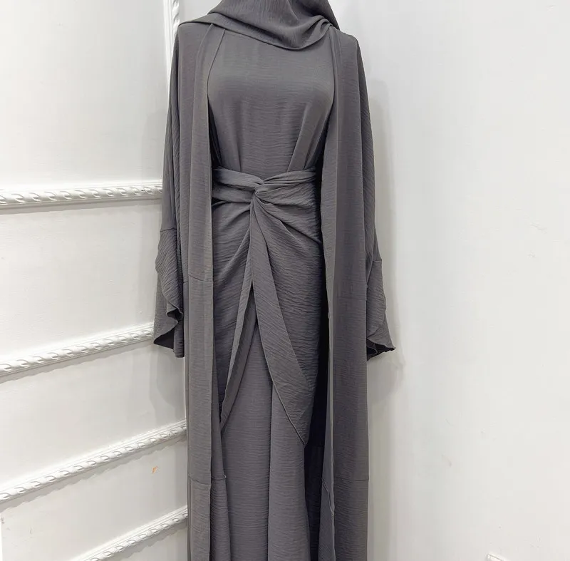 Ramadan Abaya Dubai Turkije Moslim Mode Hijab Jurk Plain Islam Kleding Eid Mubarak Abaya voor Vrouwen Kaftan Afrikaanse Jurken