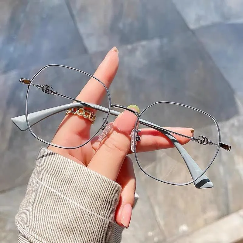 Солнцезащитные очки модные квадратные рамки бокалы для чтения мужчины Женщины негабаритные высокоразмерные очки Presbyopia Diopter264e
