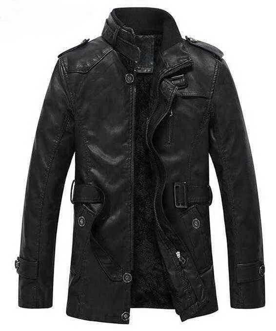 Мужчина из кожаной куртки с капюшоном мужчина толстая кожаная куртка Men Men Winter Faux Freece Fleece Jackets для мужчин L220801