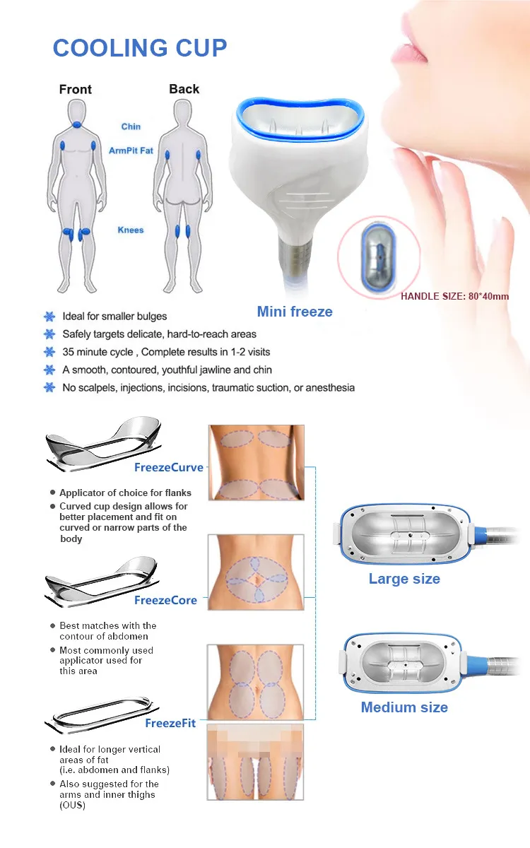 2022 7 في 1 معدات تجميل متعددة الوظائف 360 درجة Cryo Ice Sculpture 5Cryo Lipo Laser 40K Body RF 4 Heads في نفس الوقت